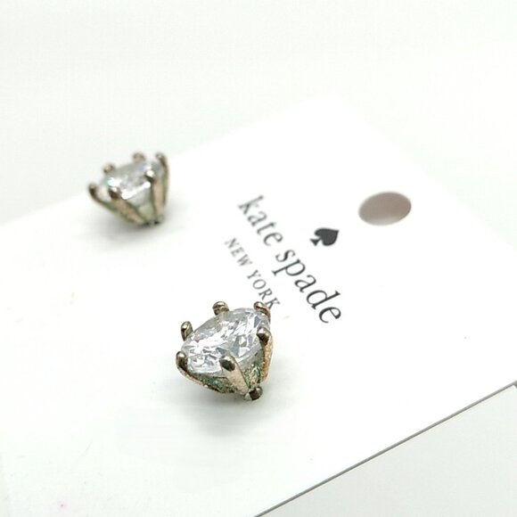 Kate Spade RISE AND SHINE Brilliant Cut CZ Prong Stud Earrings - Picture 9 of 16